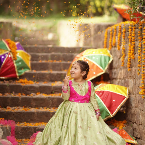 Anarkali Dress Pistachio