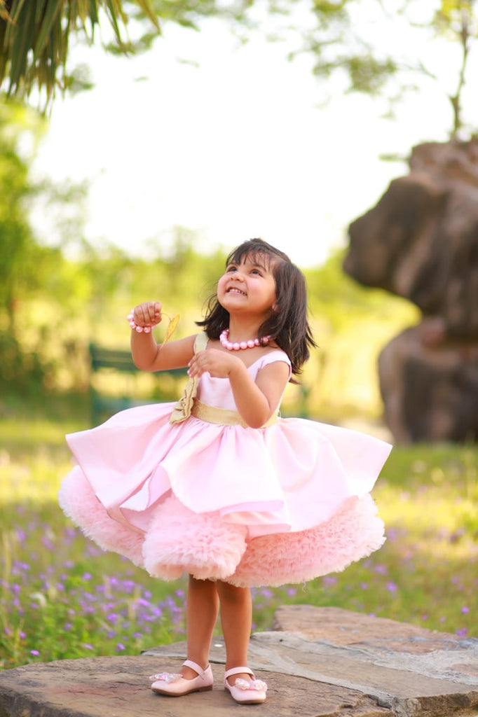 Peach LOTUS frock