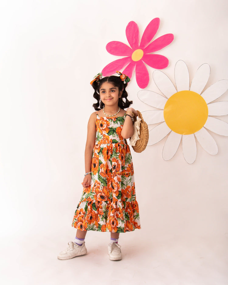 Petal Dance Midi dress