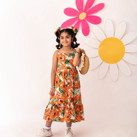 Petal Dance Midi dress