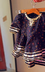 Black flora Gharara set