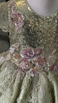 The Secret Garden green tail dress