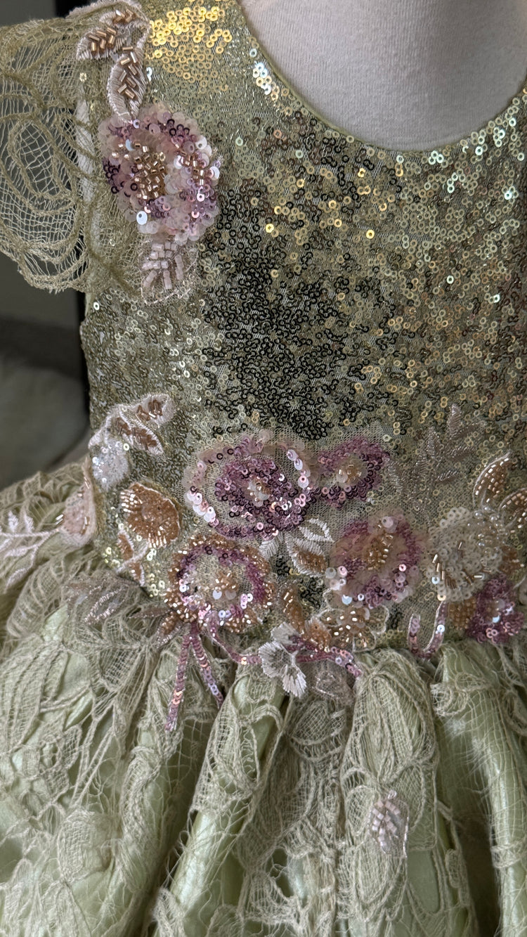 The Secret Garden green tail dress