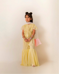 Sitara gharara Butter Yellow 4-8yr