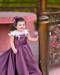Plum Long Tail Aizal Dress