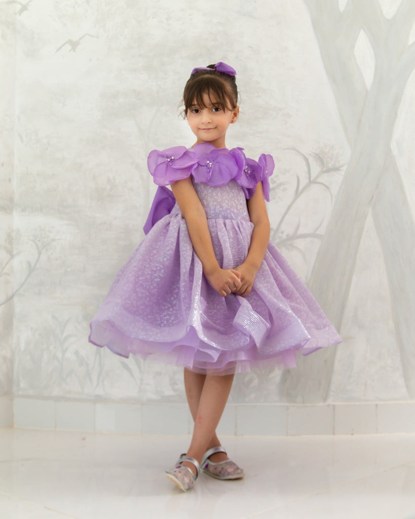 Glittery Lilac Zimi Dress