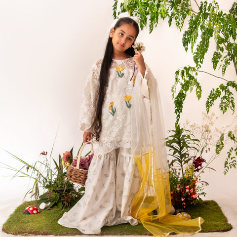 The Garden Flora gharara set eac26