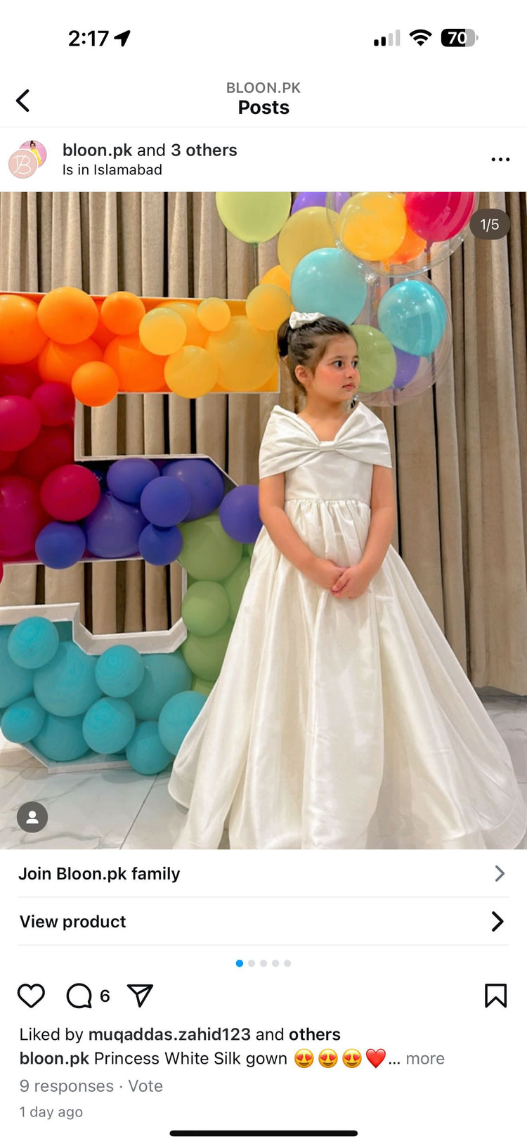 The Offwhite Princess Gown
