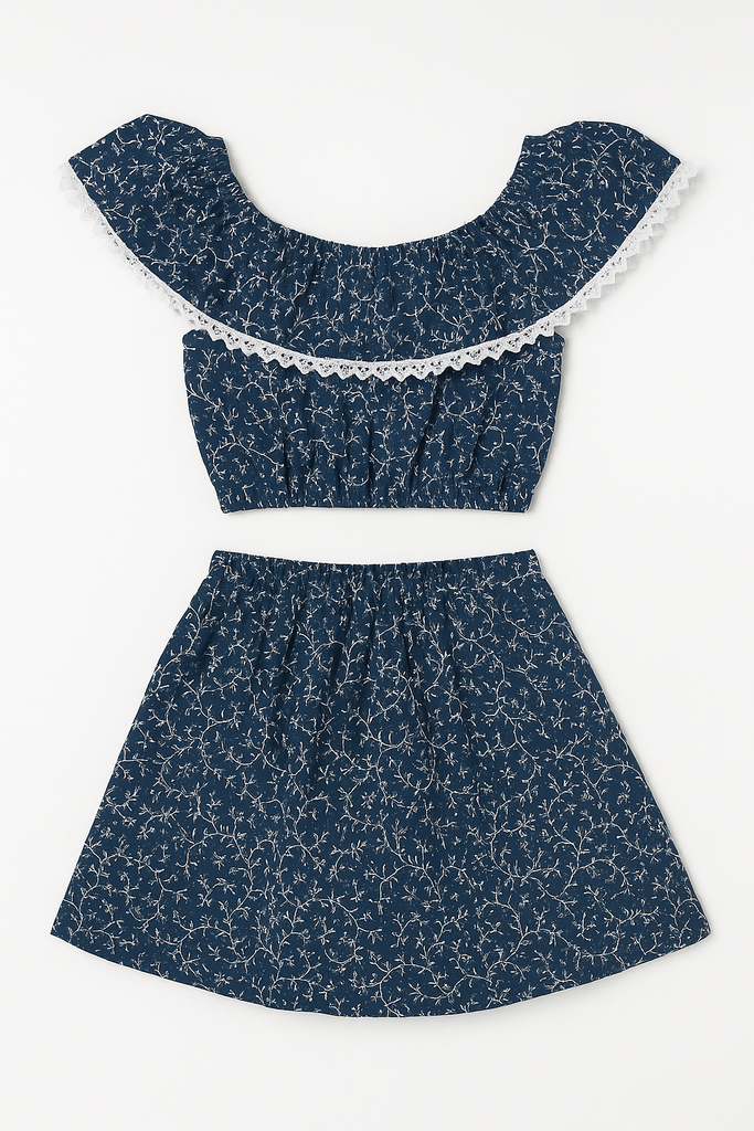 Stary night skirt set
