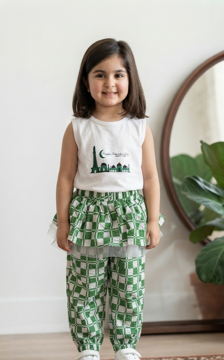 Azadi Ruffle Trouser Set