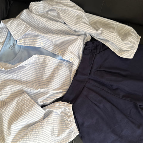 The Linning Blue shorts set