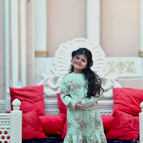 The Be-Misl Lehenga Set (Pistachio)