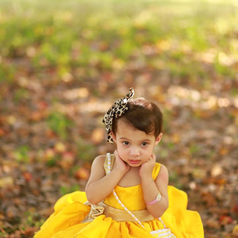 yellow lotus frock