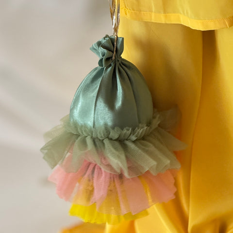 The Green ruffle potli ec26