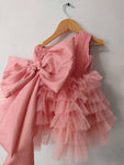 Peach Spiral Dress