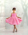 Pink butterfly dress