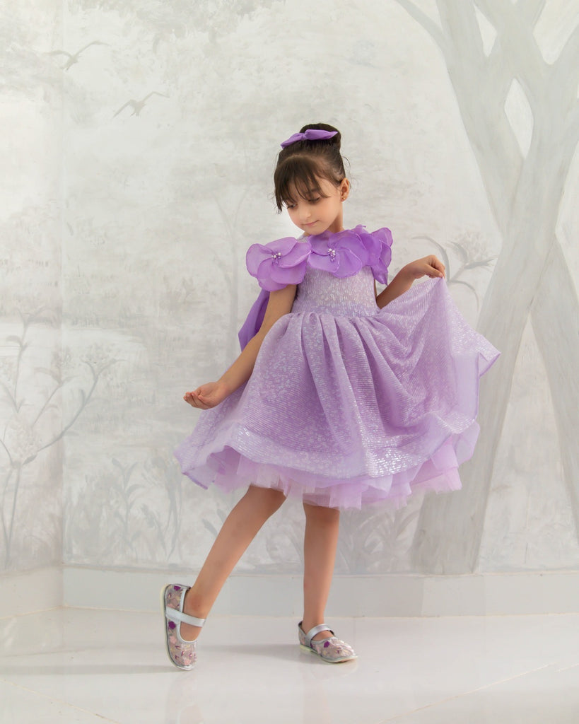 Glittery Lilac Zimi Dress