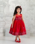 Red Beaded tutu dress
