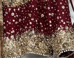 Laleh maroon lehnga set