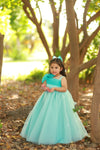 Blue Bow tail dress
