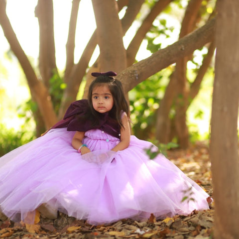 Purple Bow tail dress