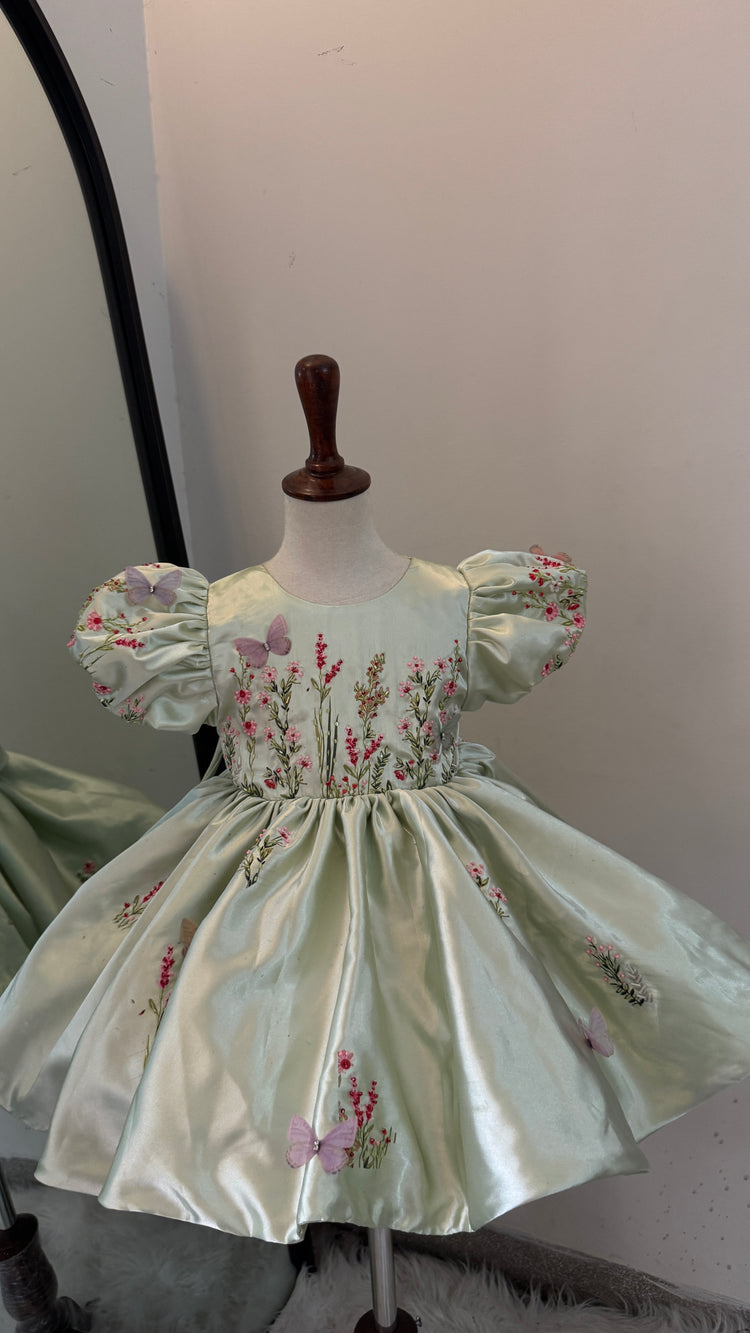 Hiba Pistachio Fairy Dress