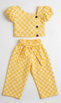 Plaid yellow set