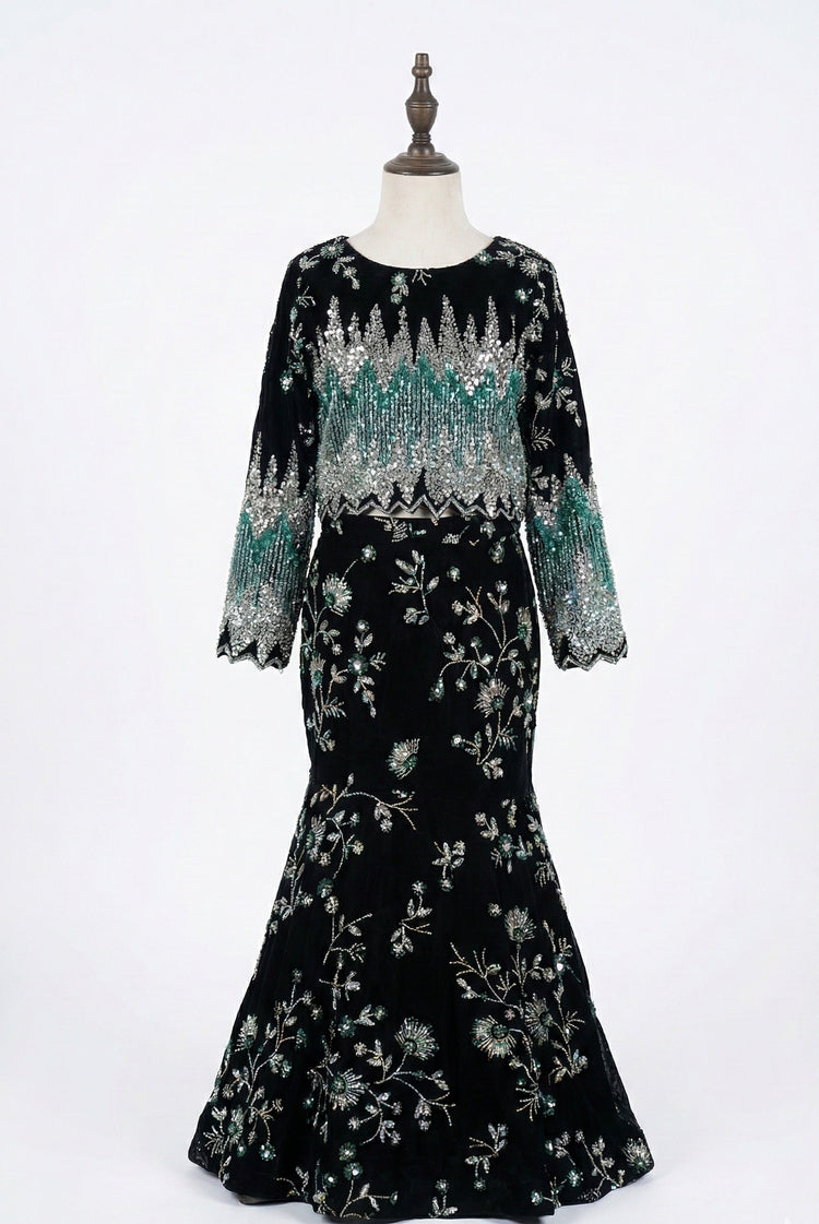 The hoorie mermaid dress (green)