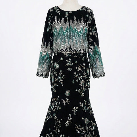 The hoorie mermaid dress (green)