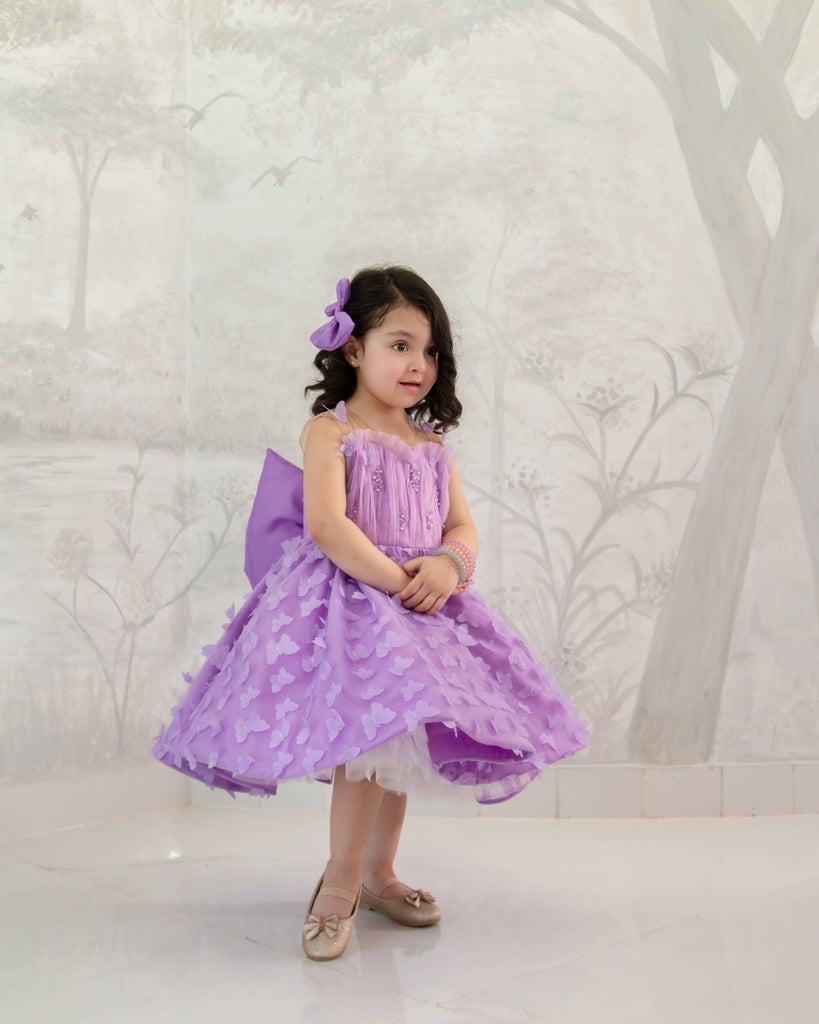 Lilac butterfly dress