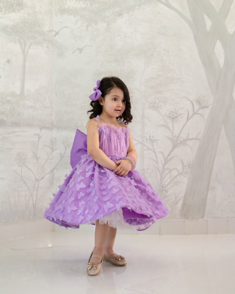 Lilac butterfly dress