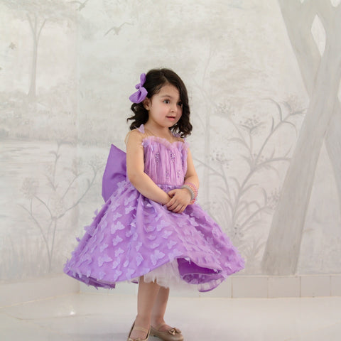 Lilac butterfly dress