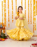 Basanti gharara set