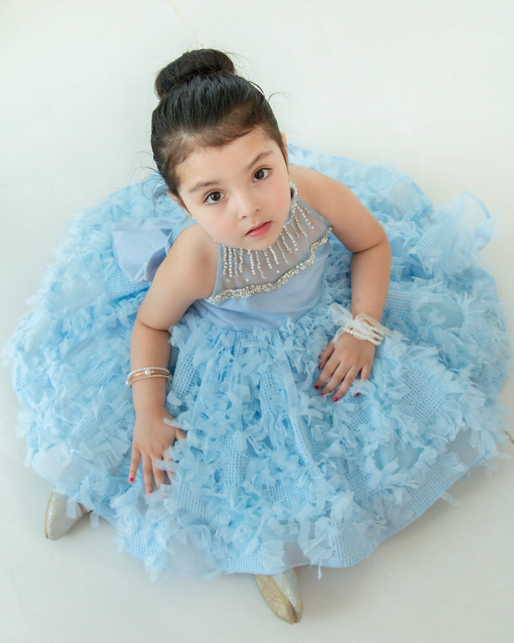 Blue Flurry Dress