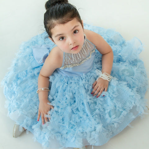 Blue Flurry Dress