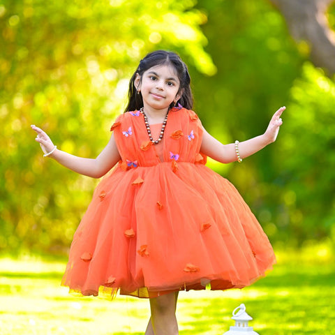 Petal Orange dress