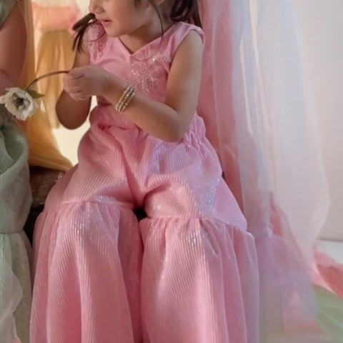 Sitara gharara baby pink