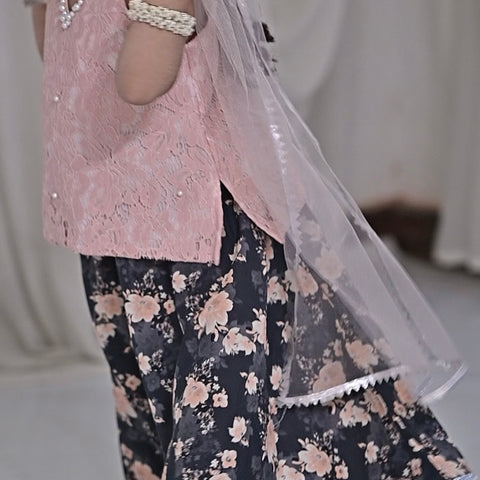 Aizal peach lehnga set ec26
