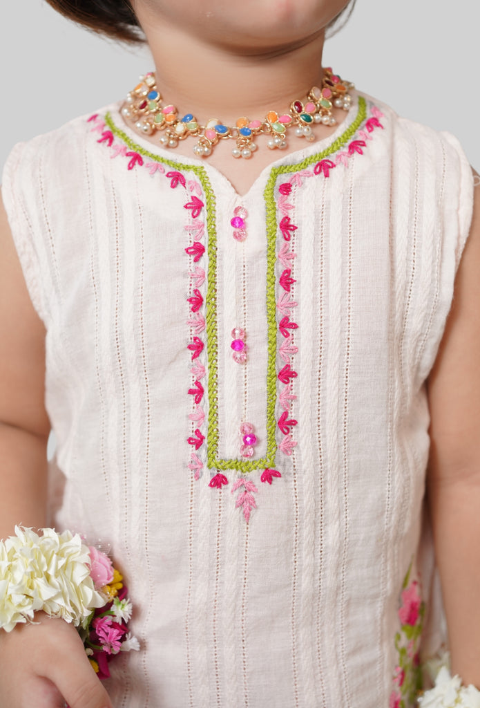 Singhar emb farshi shalwar set