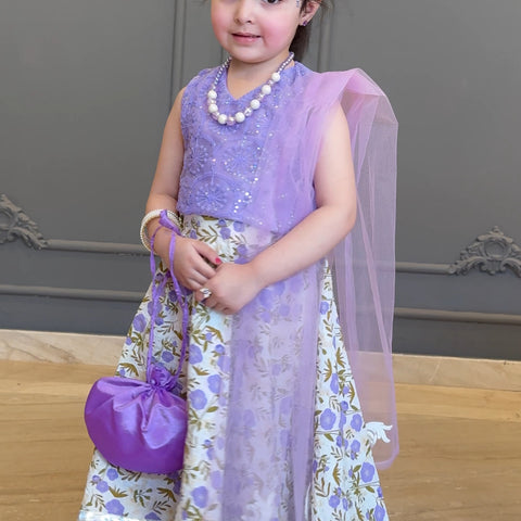 Purple Pixie Lehnga Set
