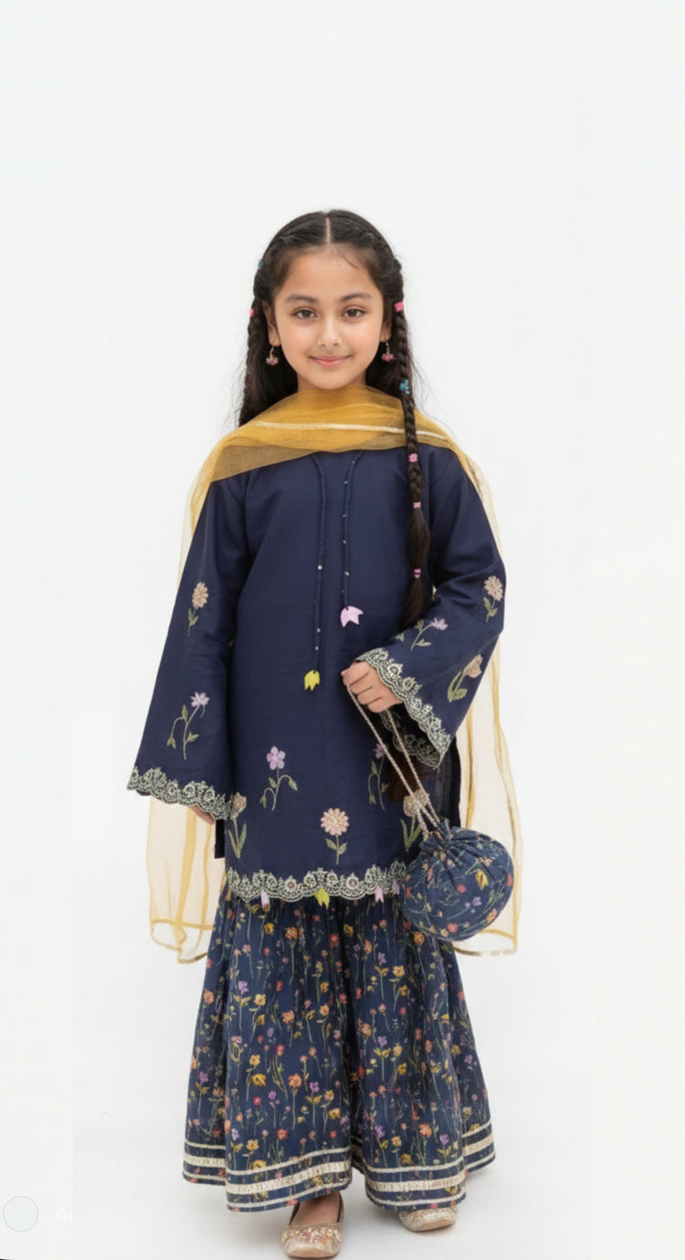 The Bluey Bell gharara set