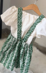 The green chikankari jumpsuit