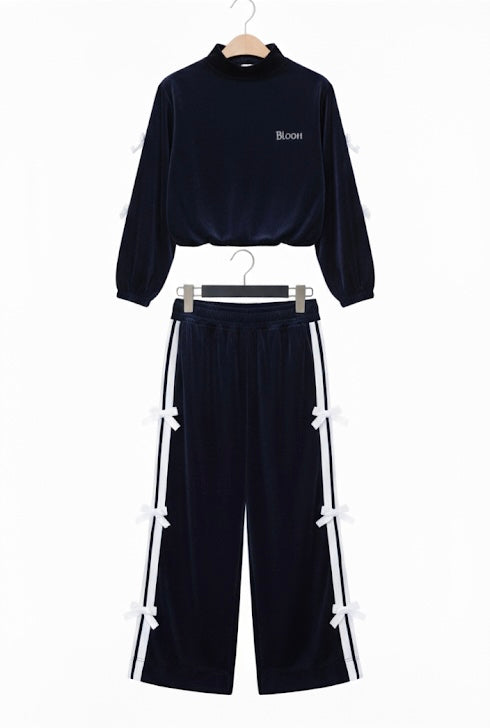 Blue Bows track suit