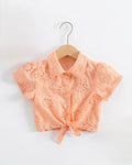 The Peach chikankari top