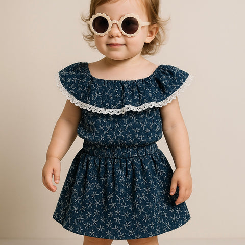 Stary night skirt set