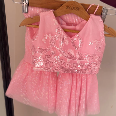 Sitara gharara baby pink