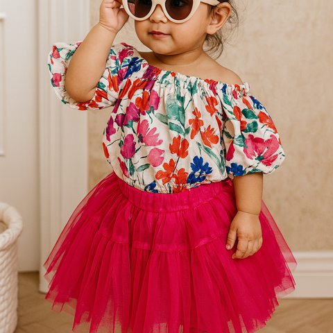 Musk Pink Skirt Set