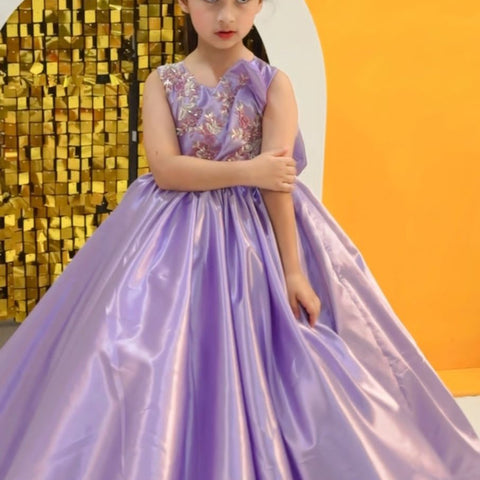 Diana Silk Frock (Lilac)