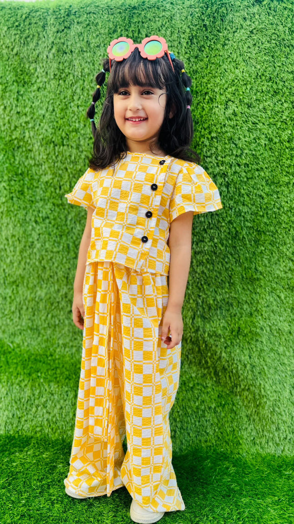 Plaid yellow set