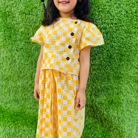 Plaid yellow set